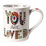 You Are Loved" Porcelain Coffee Mug, 16 oz