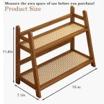 Wicker-Look Bamboo Coffee Mug Organizer