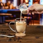 Double-Walled Glass Coffee Mugs Set of 2