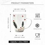 Unique Double-Walled Christmas Coffee Mugs Set of 4