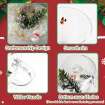 Unique Double-Walled Christmas Coffee Mugs Set of 4