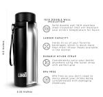 Zen Black 25 oz Multi-Function Travel Mug