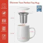 Sweese 20 oz Porcelain Tea Mug with Infuser