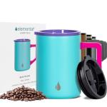 Insulated Blue Tie Dye Travel Coffee Mug 16oz