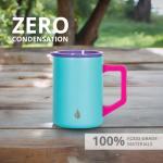 Insulated Blue Tie Dye Travel Coffee Mug 16oz