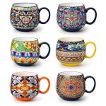 Vancasso Colorful Ceramic Coffee Mugs Set of 6