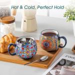 Vancasso Colorful Ceramic Coffee Mugs Set of 6