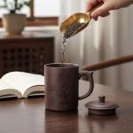 I-MART Purple Clay Tea Cup, Coffee Mug, Chinese Kung Fu Teacupup