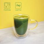 ChaYeah Insulated Double Wall Glass Mugs - 12 OZ (Set of 2)