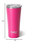 Swig Life 22oz Hot Pink Insulated Coffee Tumbler