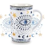 Boho Eyes Ceramic Coffee Mug - 18oz