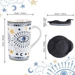 Boho Eyes Ceramic Coffee Mug - 18oz
