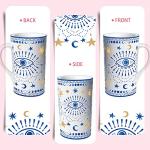 Boho Eyes Ceramic Coffee Mug - 18oz