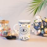Boho Eyes Ceramic Coffee Mug - 18oz