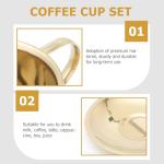 HAKIDZEL Stainless Steel Coffee Mug Set with Spoon