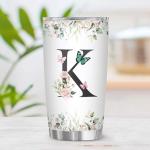 Personalized Initial K Tumbler - 20oz Mug