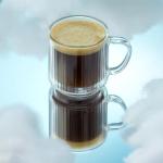 JoyJolt Stackable Glass Mugs Set of 2