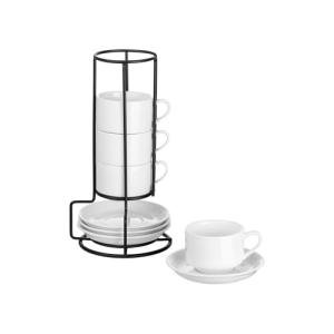 YOLIFE Stackable Porcelain Espresso Cup Set