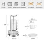 YOLIFE Stackable Porcelain Espresso Cup Set