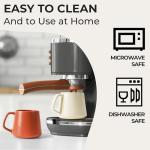 MIAMIO Set of 4 Large Ceramic Coffee Mugs