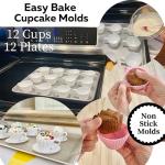 Silicone Teacup Baking Molds - 24 Piece Set