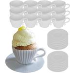 Silicone Teacup Baking Molds - 24 Piece Set