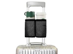 Travel Mug Holder for Suitcases – Carbon Black