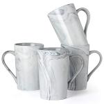 Marble 12 oz Coffee Mugs Set of 4