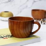 Buqoo Vintage Wooden Tea Cup & Coffee Mug