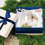 Daisy Flower Glass Tea Cup and Spoon Set