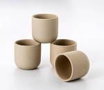 Natural Beige Espresso Cups Set of 4