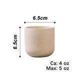 Natural Beige Espresso Cups Set of 4