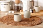 Natural Beige Espresso Cups Set of 4