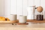 Natural Beige Espresso Cups Set of 4