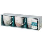 Floral Inspirational Coffee/Tea Mug Set, 3pc