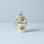Lenox 2-Piece Holiday Holly Coffee Mug Set