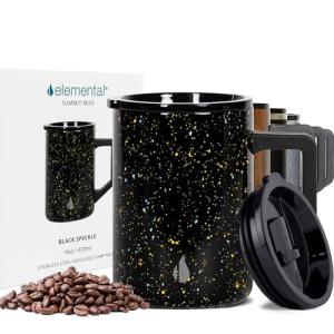 Insulated Stainless Steel Coffee Mug - 16oz Black