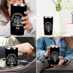 Vintage 1956 Insulated Coffee Mug for Book Lovers