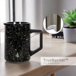 Insulated Stainless Steel Coffee Mug - 16oz Black