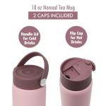 MIRA 18 oz Pink Stainless Steel Tea Infuser Bottle