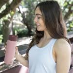 MIRA 18 oz Pink Stainless Steel Tea Infuser Bottle