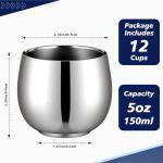 12 Pack Stainless Steel Insulated Coffee Cups