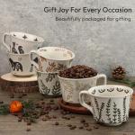 LINVIA 12 oz Ceramic Coffee Mug Set of 2