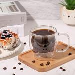 Cute Bear Double Wall Glass Mug - 250ml