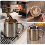 4 Pack Stainless Steel Coffee Mugs - 7.5oz