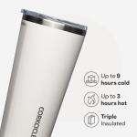 Corkcicle Classic Tumbler - Keeps Drinks Cold for 9 Hours & Hot for 3 - Triple-Insulated Stainless Steel - Holiday Tumbler Gift - 16 oz - Oat Milk