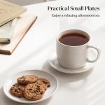 DOWAN 12oz White Coffee Mugs Set of 4