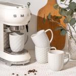 Set of 4 Stackable Ceramic Coffee Mugs