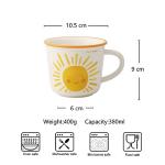 Cute Sunshine Ceramic Mug - 12oz Coffee Cup