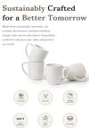 Set of 4 Stackable Ceramic Coffee Mugs